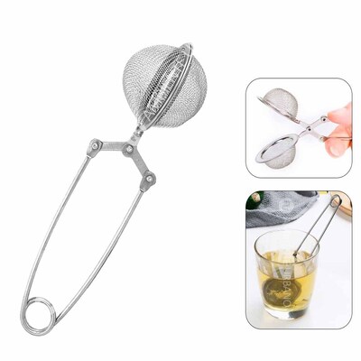 Pinza Infusor de Acero Inoxidable Esfera - Plateada