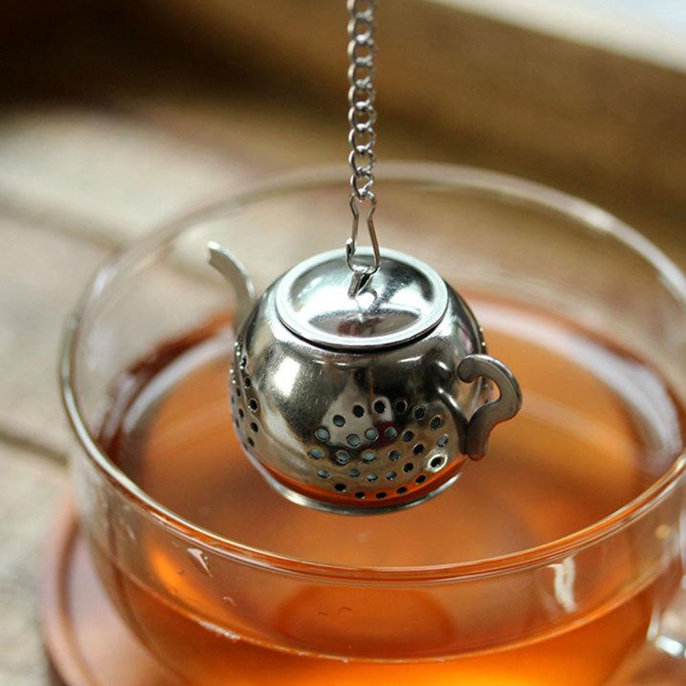 Infusor de Acero Inoxidable Tetera - Plateada