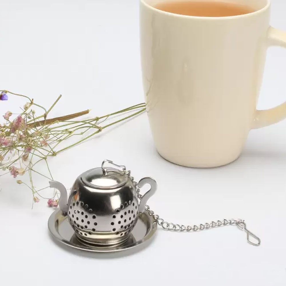 Infusor de Acero Inoxidable Tetera - Plateada