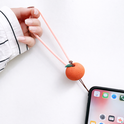 Correa Portacelular Colgante Naranja