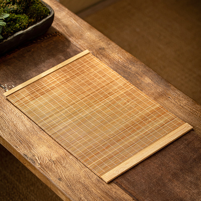 Tapete de Matcha de Bambú Artesanal