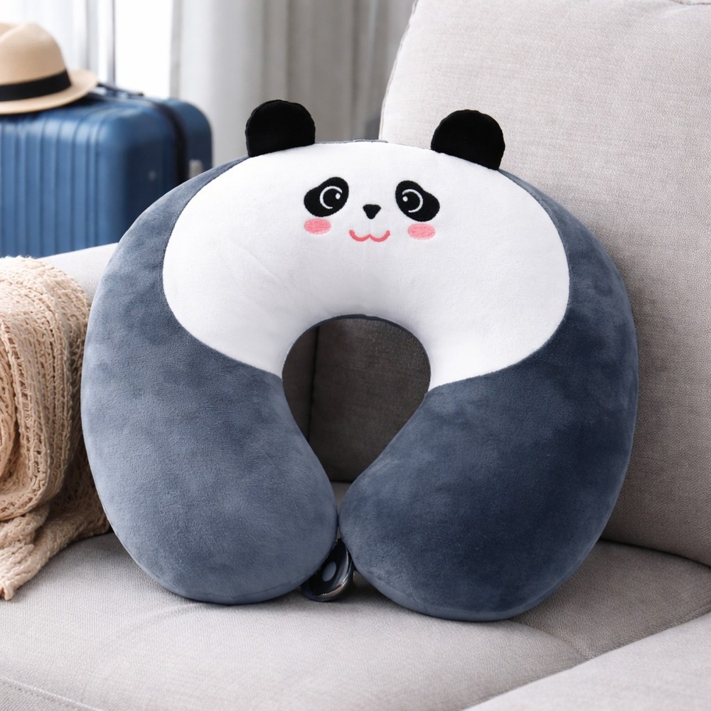 Almohada de Viaje Panda Gris