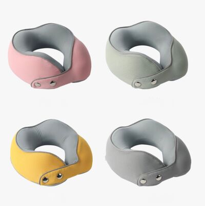 Almohada de Viaje c/Antifaz & Tapones Para los Oídos + Bolsa de Almacenamien