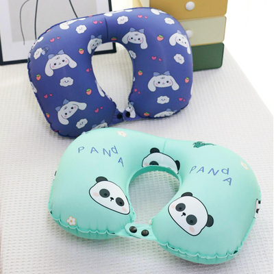 Almohada de Viaje Inflable con Antifaz + Tapones de Oido