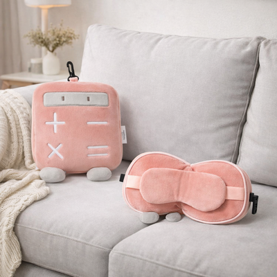 Conjunto Almohada & Antifaz Calculadora