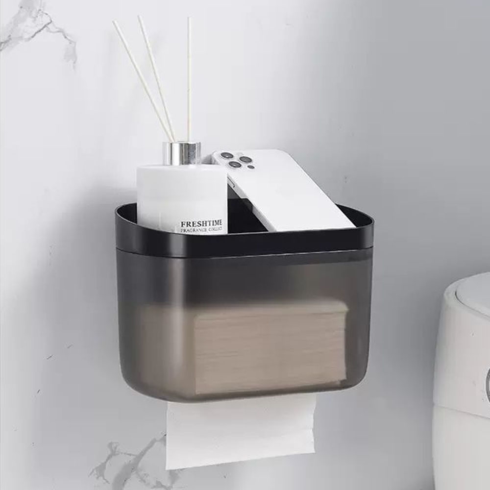 Caja Organizador Multiuso Colgante de Pared + Porta Tissue Línea Onix