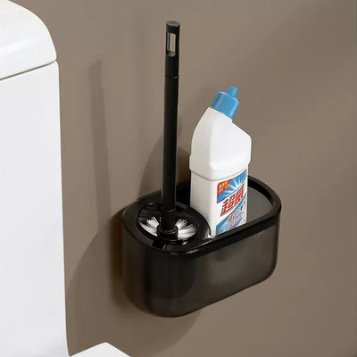 Cepillo Limpia Inodoro de Pared + Box Organizador Línea Onix