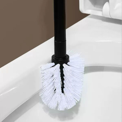 Cepillo Limpia Inodoro de Pared + Box Organizador Línea Onix