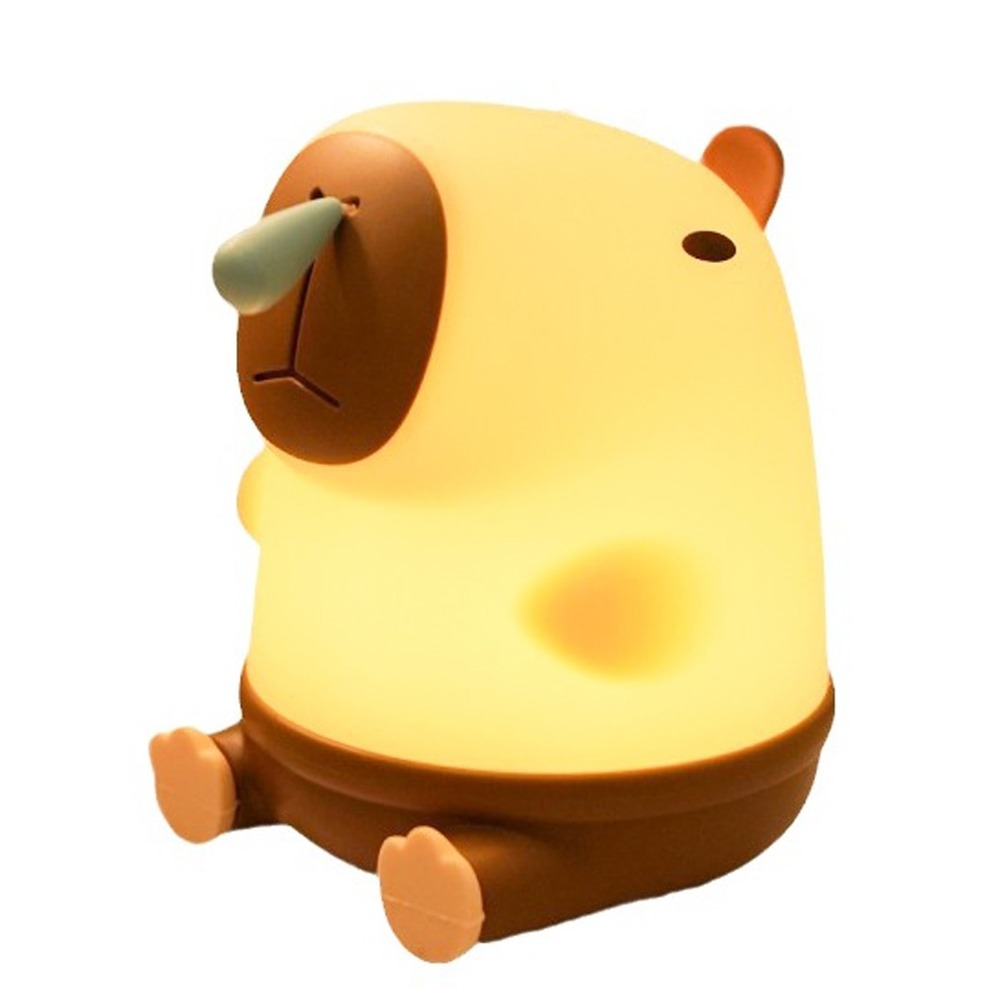 Lámpara Nocturna Regulable con Carga USB-C Capybara Moco