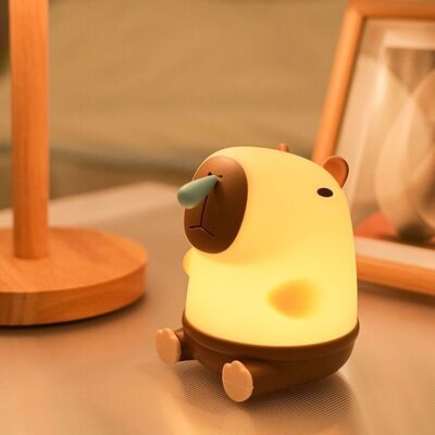 Lámpara Nocturna Regulable con Carga USB-C Capybara Moco