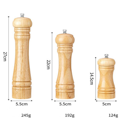 Molinillo Pimienta de Madera Clara Pequeño 