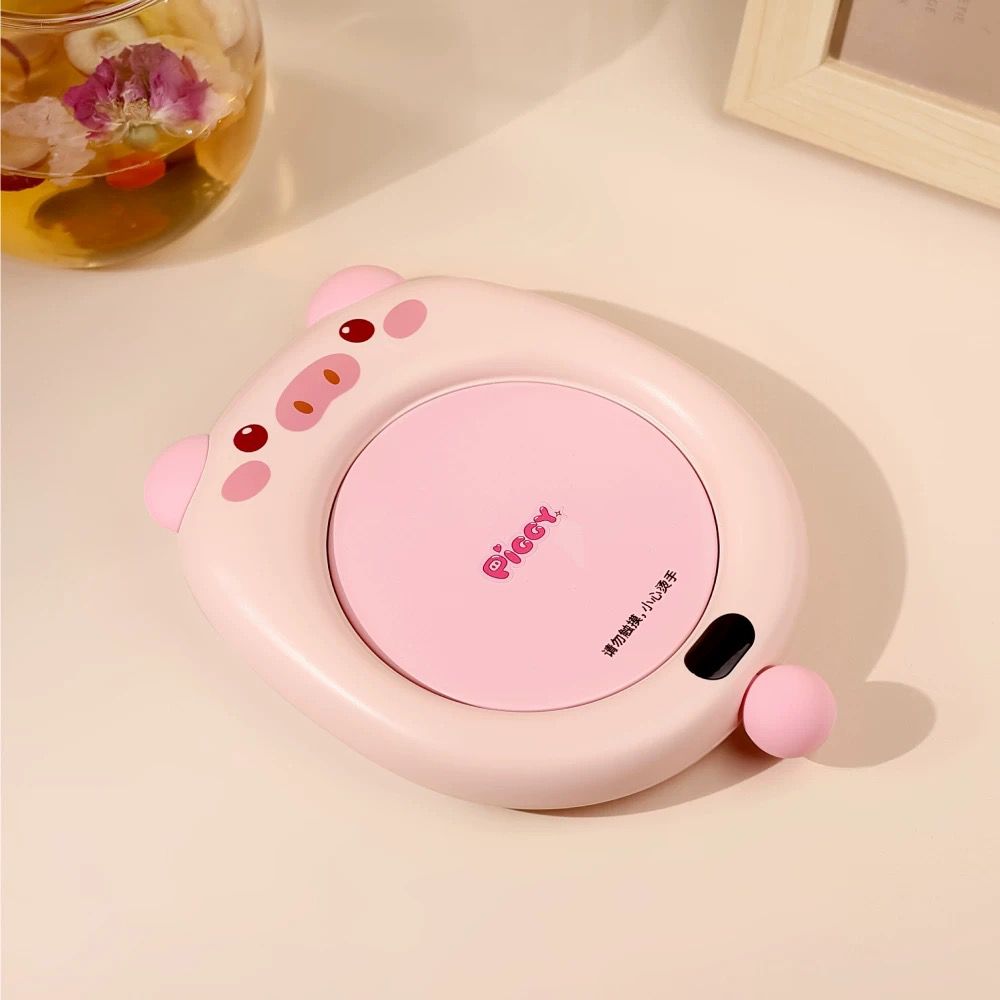 Posavasos de Calefacción con Carga USB Chanchito