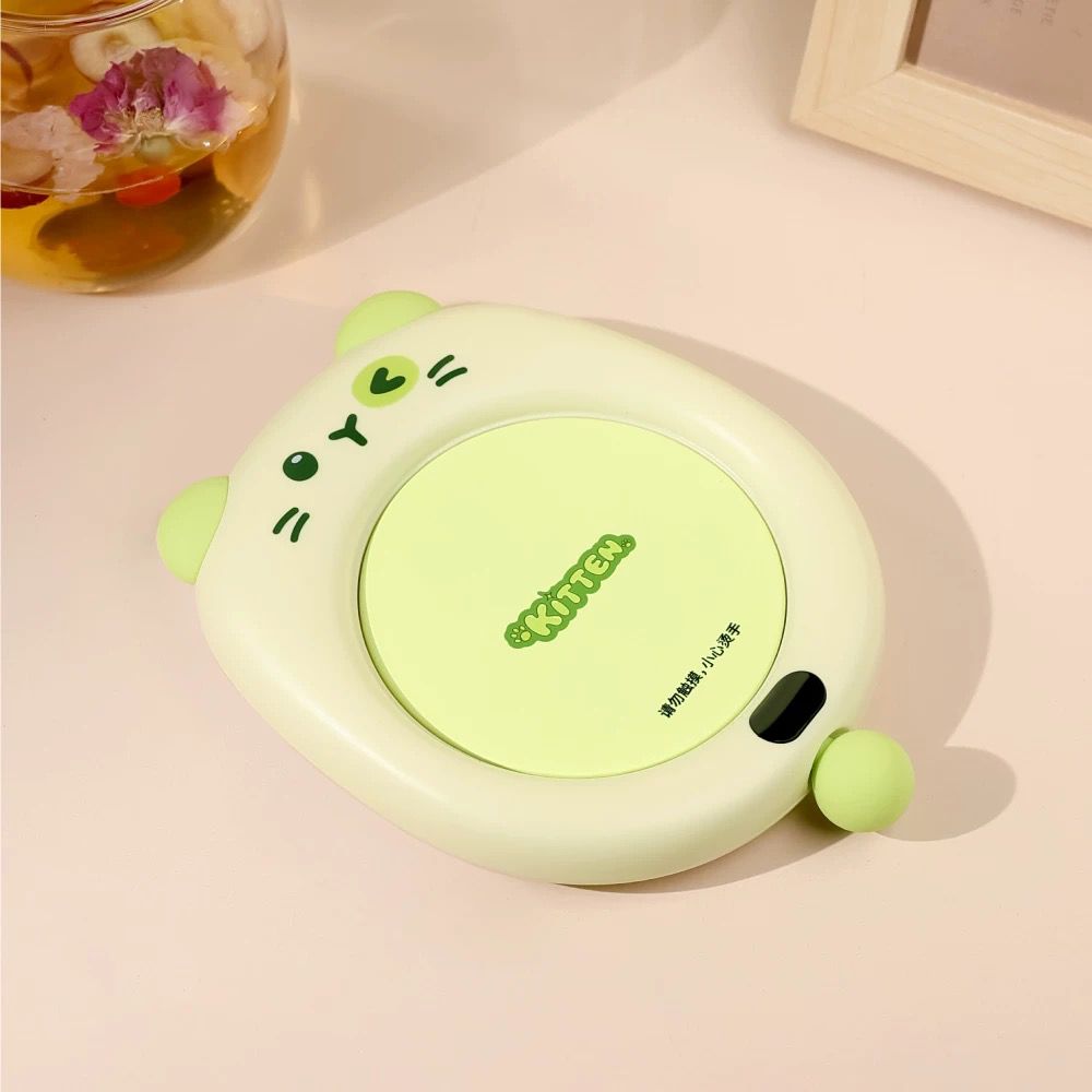 Posavasos de Calefacción con Carga USB Gato