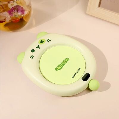 Posavasos de Calefacción con Carga USB Gato