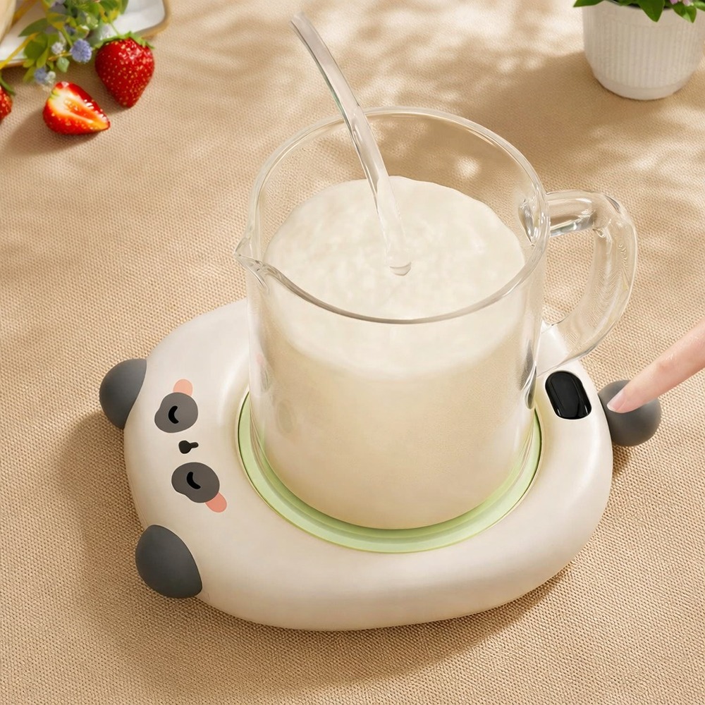Posavasos de Calefacción con Carga USB Panda