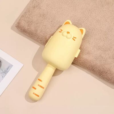 Rodillo Sacapelusas con Tapa Protectora Gatito Amarillo