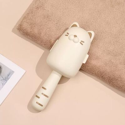 Rodillo Sacapelusas con Tapa Protectora Gatito Beige