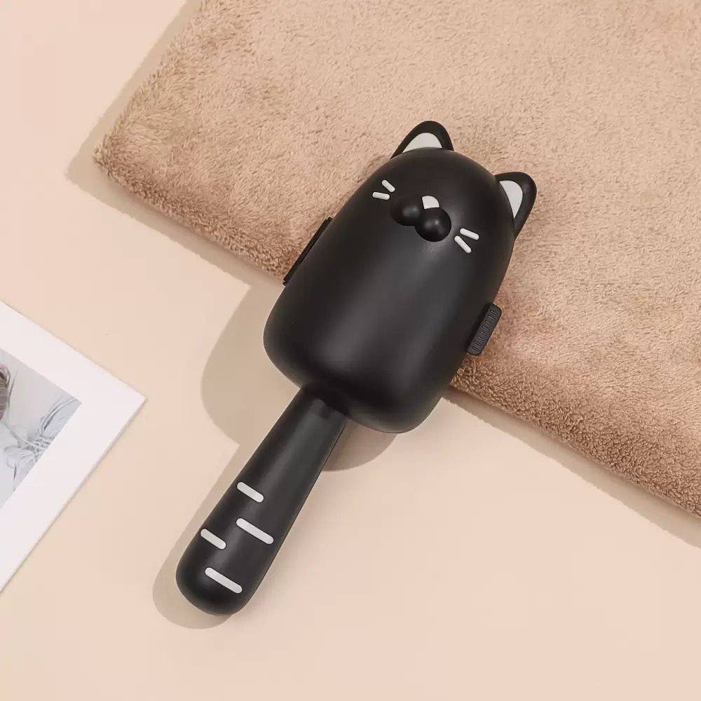 Rodillo Sacapelusas con Tapa Protectora Gatito Negro