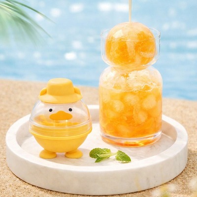 Molde para Hielo Forma de Esfera Amarillo