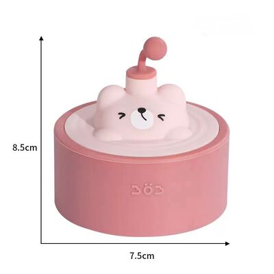 Molde para Hielo de Silicona Oso Rosa