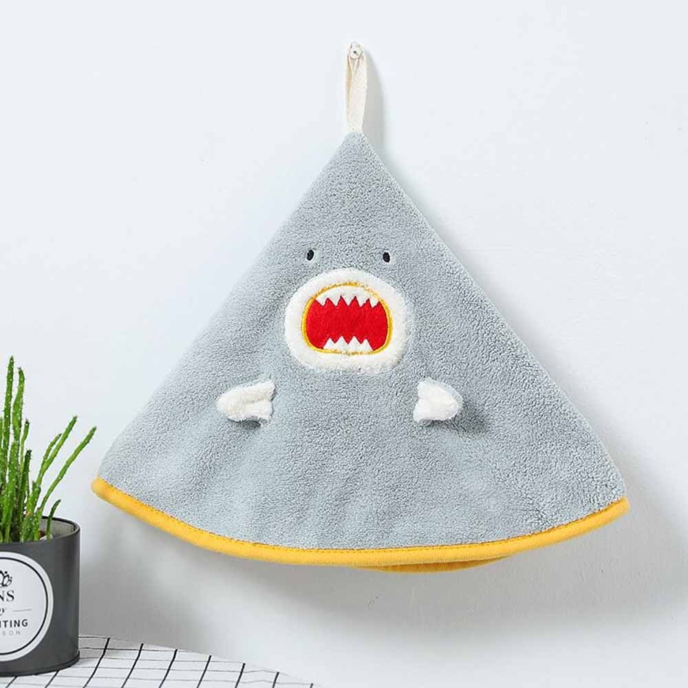 Toalla para Manos Triangular Baby Shark Gris