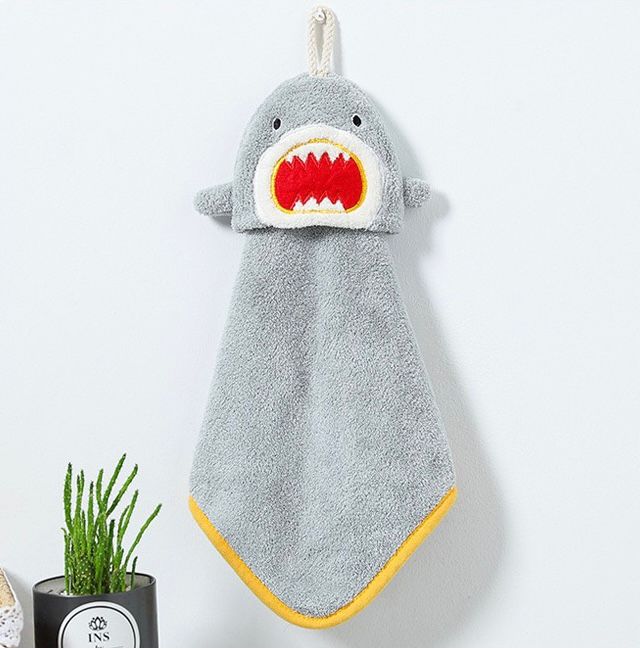 Toalla para Manos Baby Shark Gris