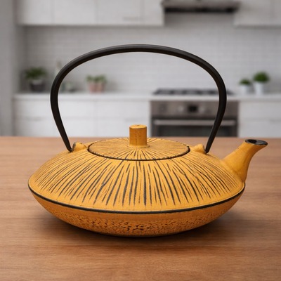 Tetera de Hierro Fundido + Infusor Diseño Malasia Yellow