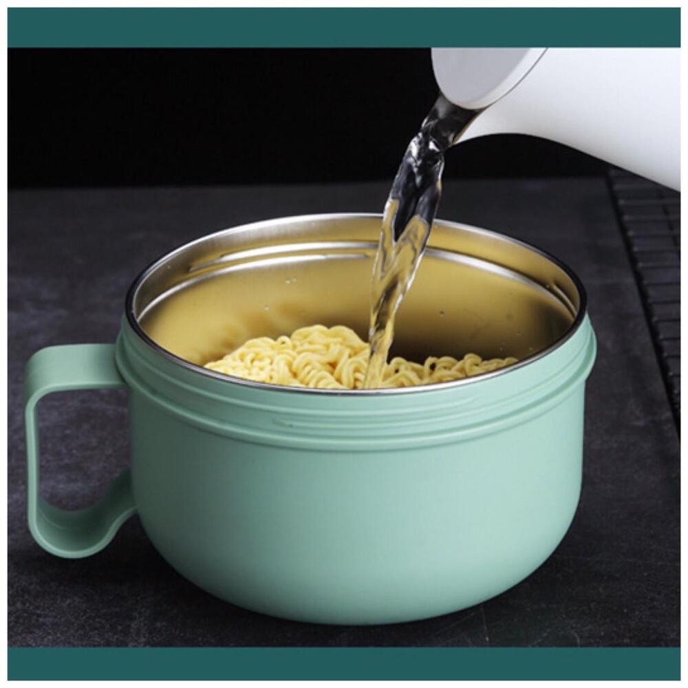 BOWL Con Tapa Para Fideo Instantaneo Azul -850ML