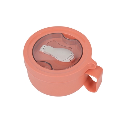 BOWL Con Tapa Para Fideo Instantaneo Rosa -850ML