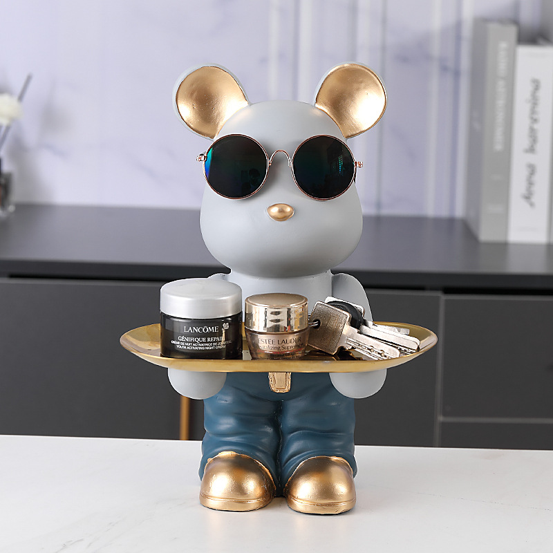 BB. Bear Decorativo Blue + Bandeja