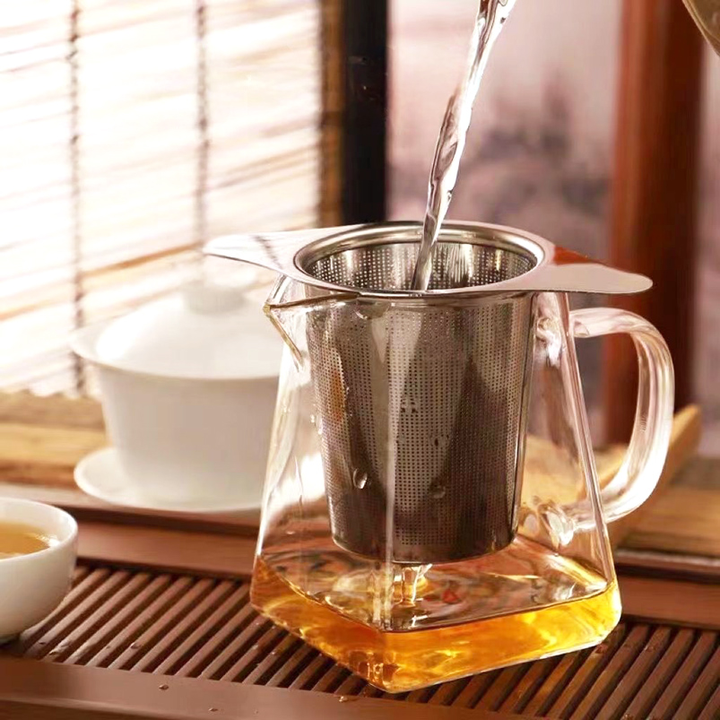 Infusor para Café y Te en Hebras de Acero con Tapa de Acero