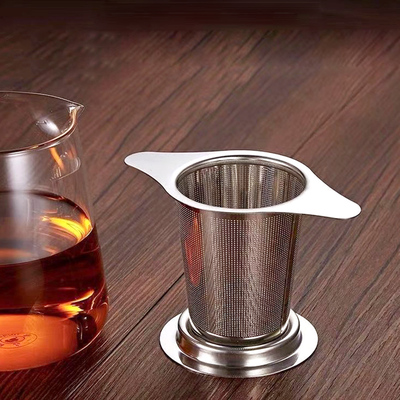 Infusor para Café y Te en Hebras de Acero con Tapa de Acero