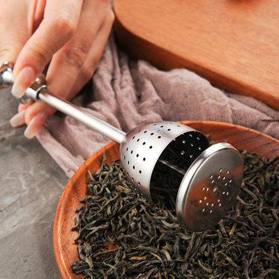 Infusor de Te en Hebras de Acero Tipo Prensa Diseño Campana