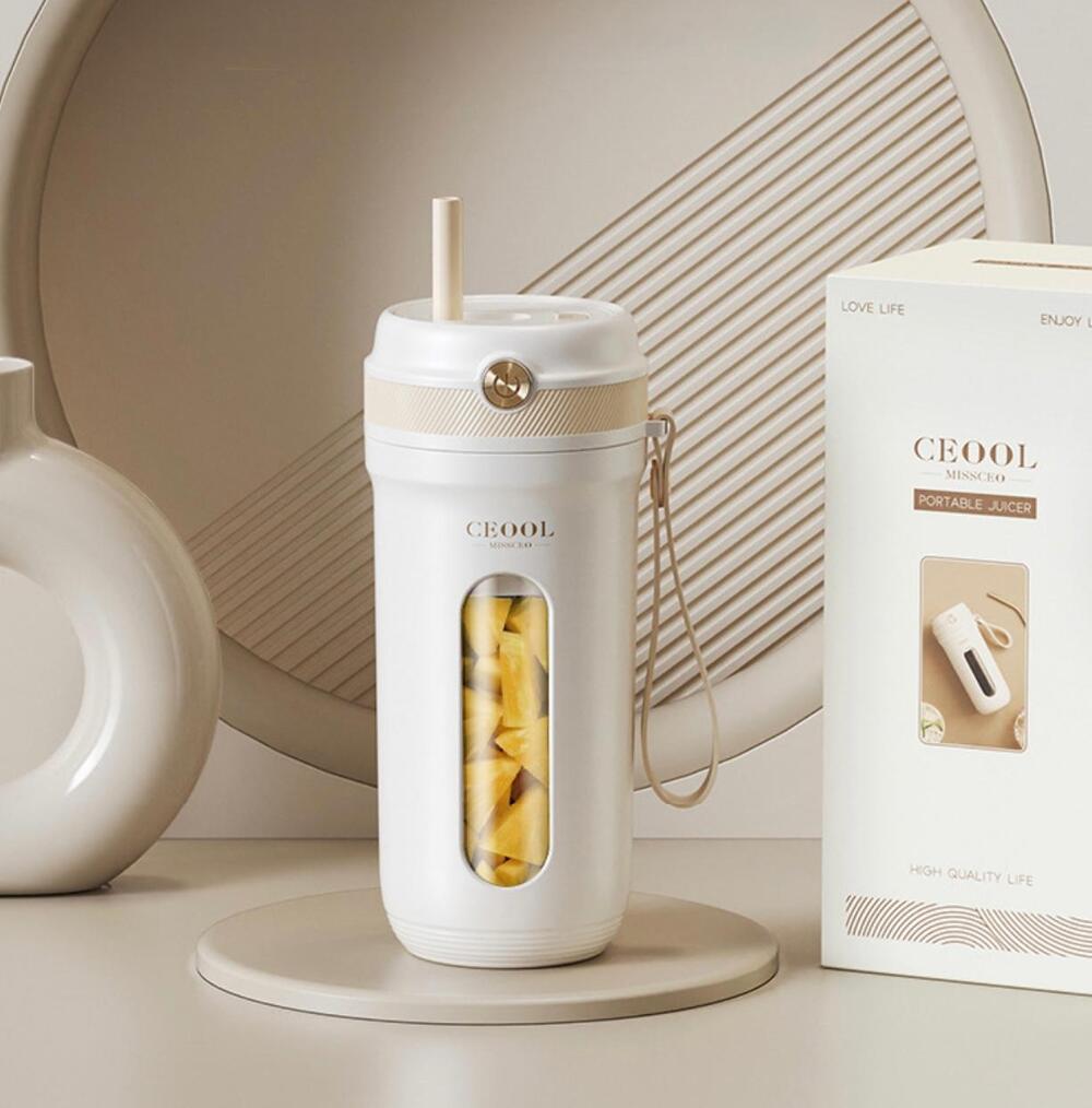 Vaso Mini Licuadora Portátil Recargable Usb Batidor 350ml 