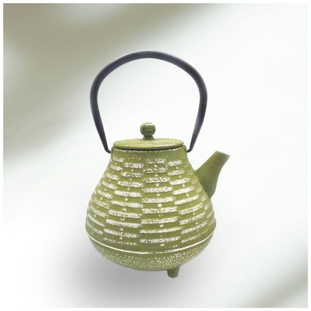 Tetera de Hierro Fundido + Infusor Diseño Lemon Green