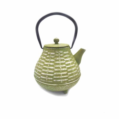 Tetera de Hierro Fundido + Infusor Diseño Lemon Green