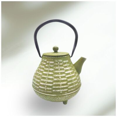 Tetera de Hierro Fundido + Infusor Diseño Lemon Green