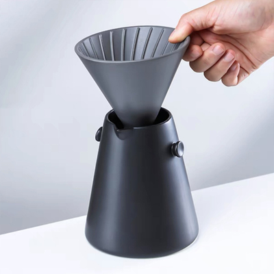 Jarro Cafetera + Porta Filtro de Cerámica