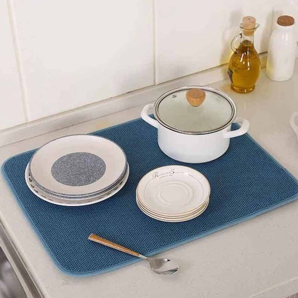 Paño Escurridor de Microfibra Azul 