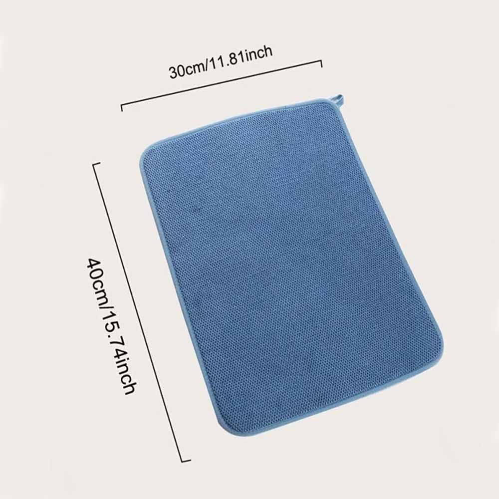 Paño Escurridor de Microfibra Azul 